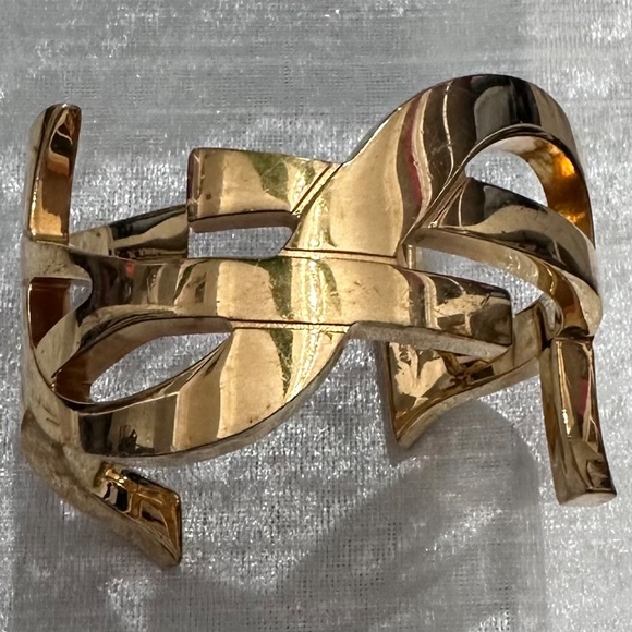 Saint Laurent YSL Monogram Gold Bracelet - Picture 2 of 14